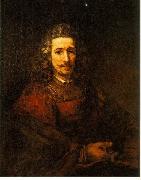 REMBRANDT Harmenszoon van Rijn Man with a Magnifying Glass du USA oil painting artist